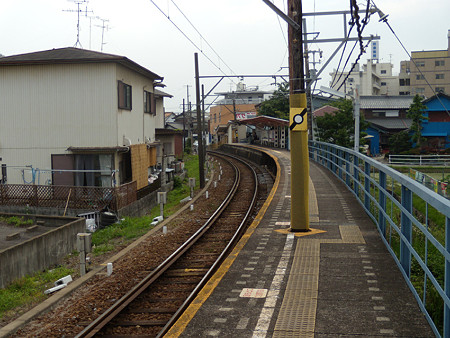 柳津駅カーブ
