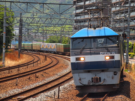 EF210貨物サントリーカーブ04