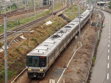 223系新快速 東海道本線塚本~尼崎01