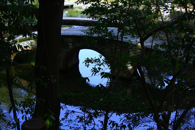 池と図月橋（とげつきょう）