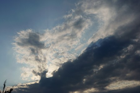 明るい雲と暗い雲