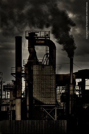 black smoke