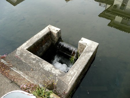 水路の排水口