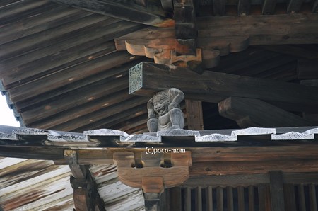法隆寺五重塔支柱飾り 西北邪鬼2014年02月10日_DSC_0285