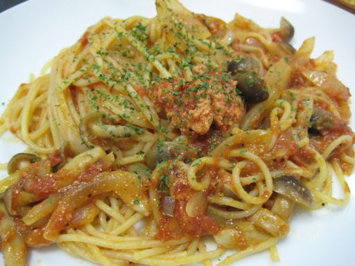 明太子のトマトパスタ