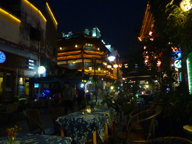 あら名残惜しの老街テラスThe last night in Old Town ,Tunxi